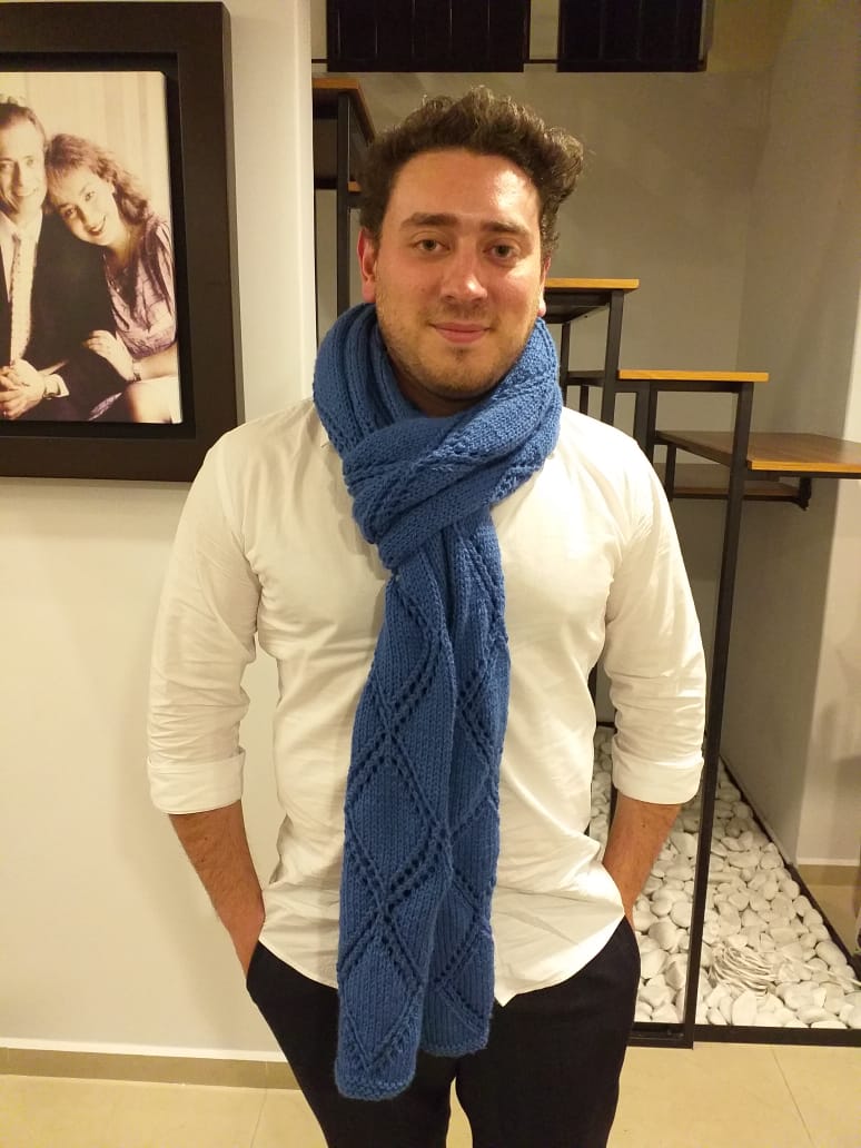 My friend Basilio's scarf. 11th of March, 2020.